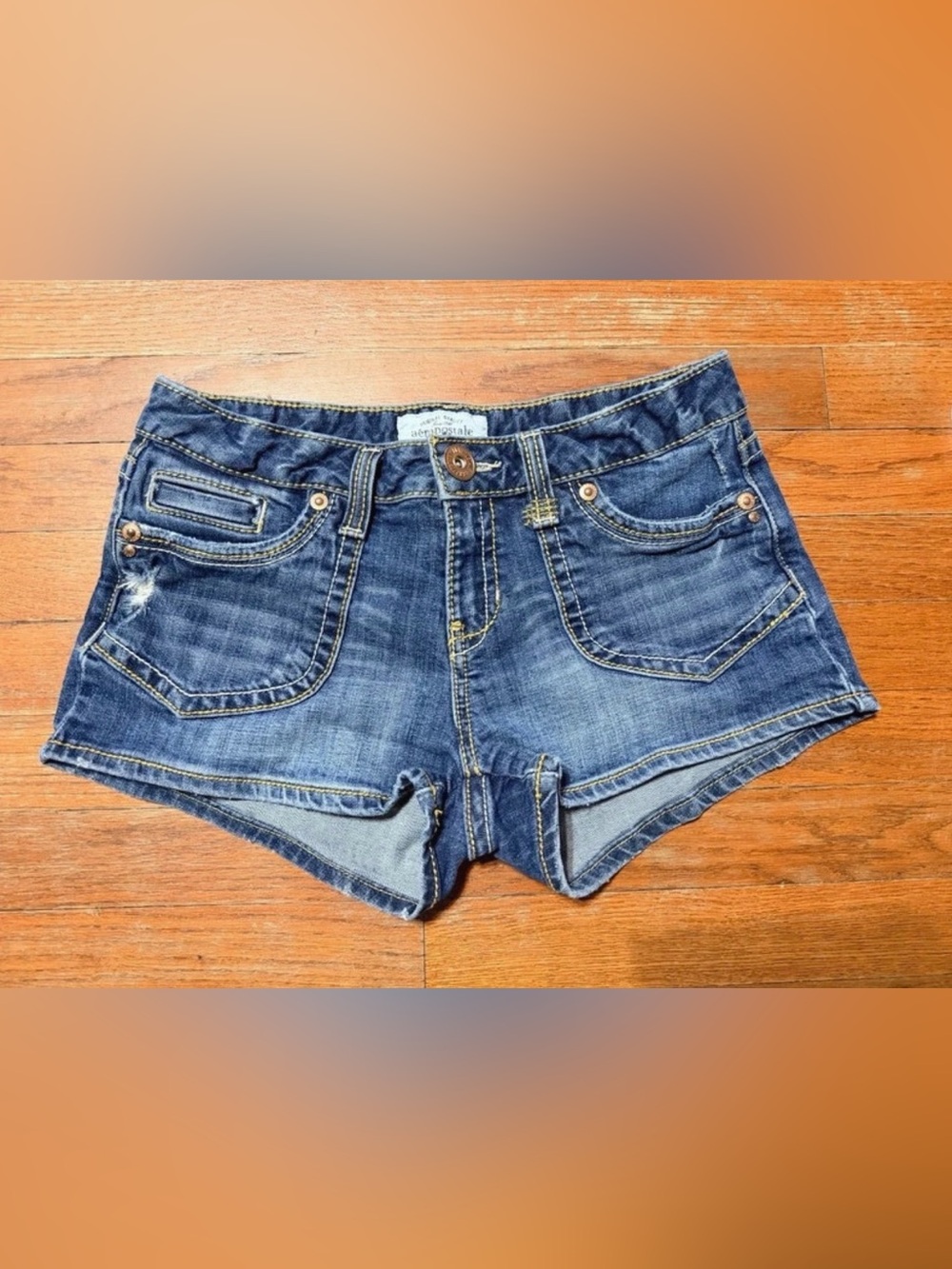 Y2K Aeropostale Dark Blue Mini Jean Shorts